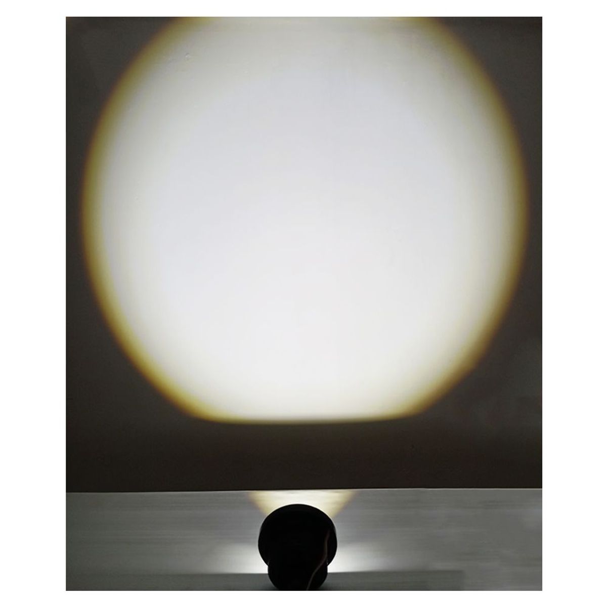 GENERICO - Par de Faro Led Neblinero Luz Blanca Aro Rojo Flash 3.5 Pulg