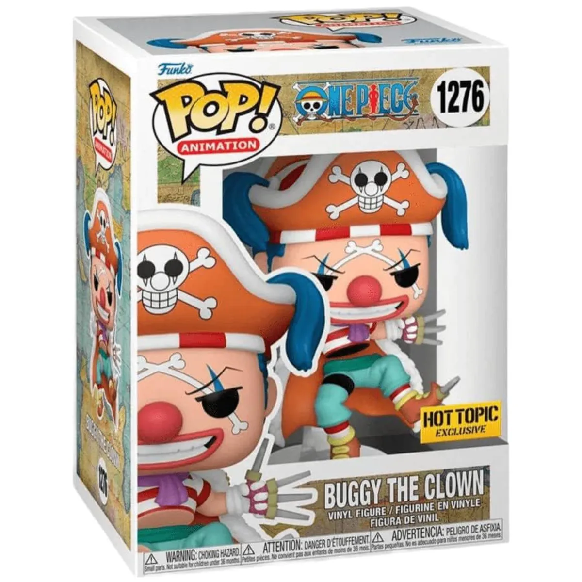 FUNKO - BUGGY THE CLOWN ONE PIECE 1276 FUNKO POP