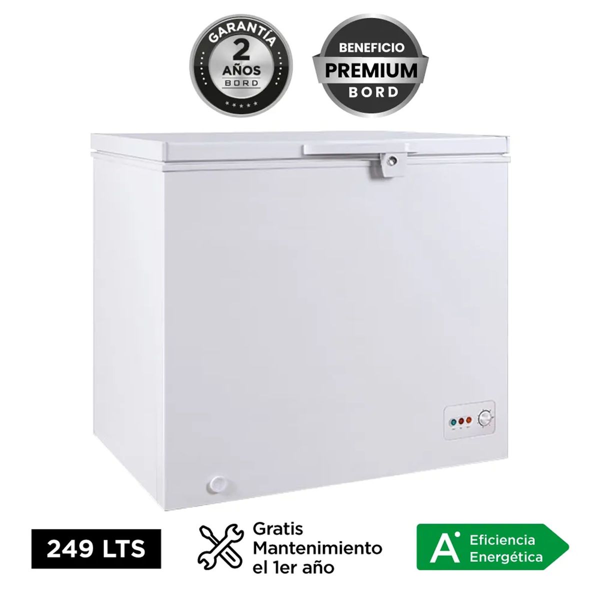 BORD - Congelador Bord CO250B-M 249LT - Blanco