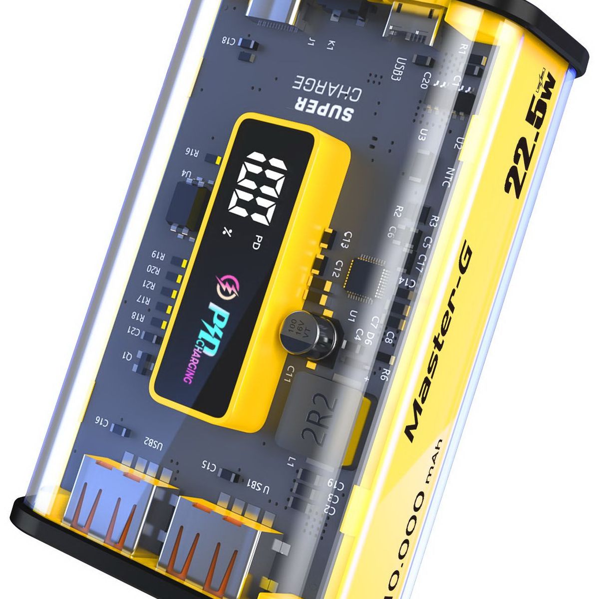 MASTER G - Power Bank Batería Externa Master-G 10000mAh 225w Carga Rápida