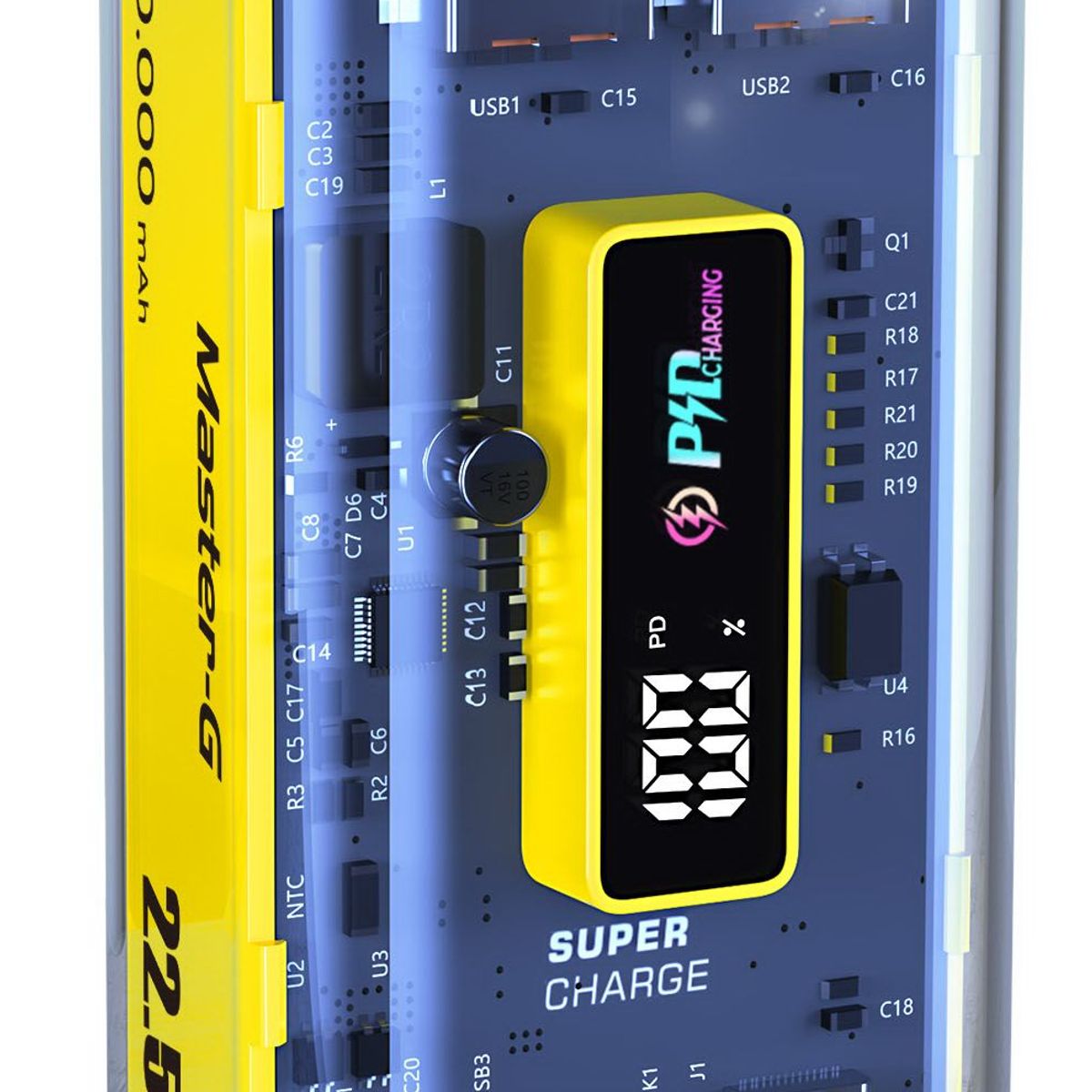 MASTER G - Power Bank Batería Externa Master-G 10000mAh 225w Carga Rápida