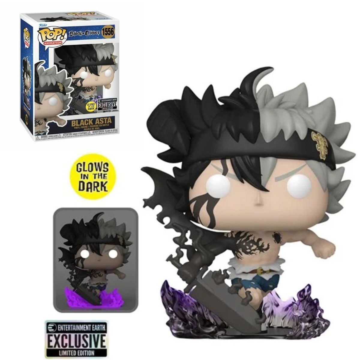 FUNKO - Funko Pop Black Clover - Black Asta exclusivo EE 1556