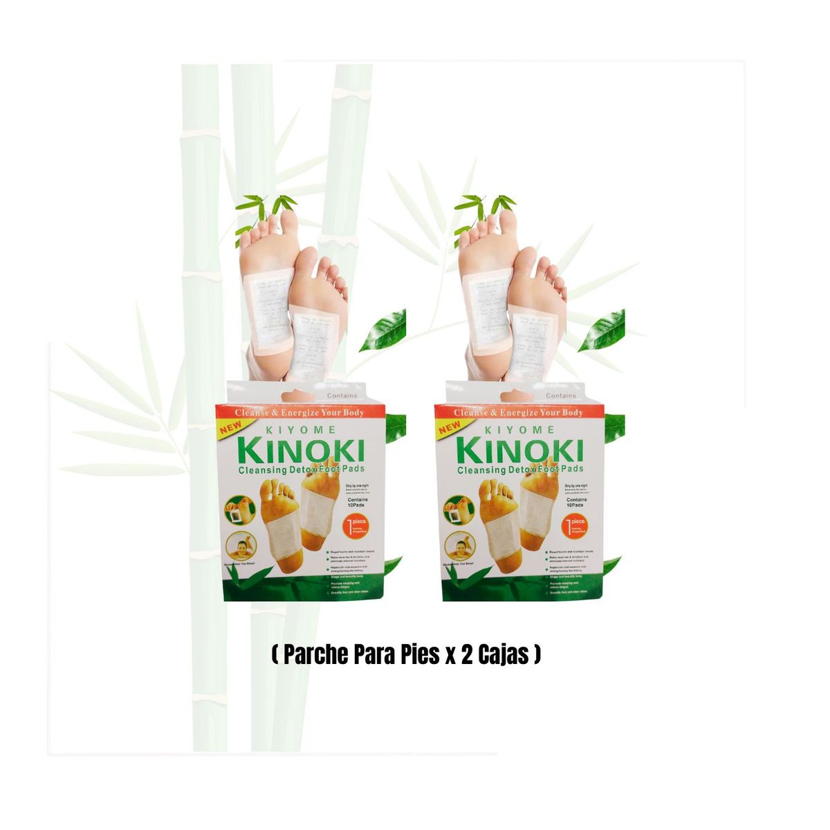 ROHS - KINOKI Parches Desintoxicante para Pies caja de x 2 unidades