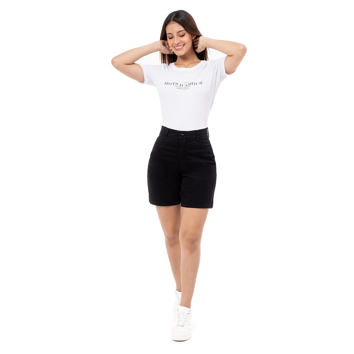 Pionier - Short Basico Drill Stretch Francila Mujer