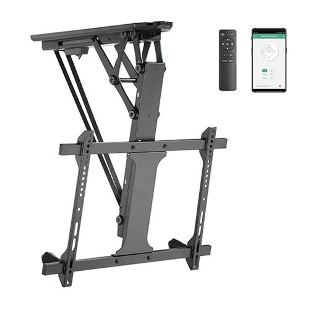 GENERICO - MONTECH - Rack Eléctrico Techo Plegable a Control Remoto TV 32 a 65