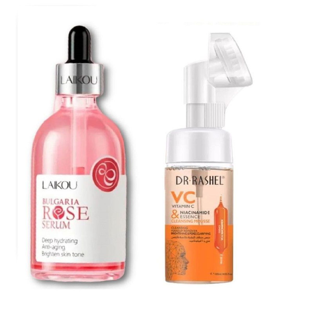 GENERICO - Serum Bulgari Rose - Laikou + Desmaquillador de Vitamina C - Dr Rashel