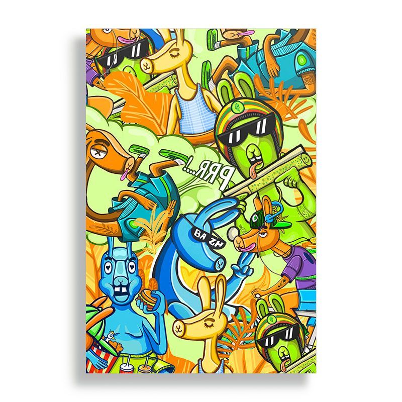 KUSTOMIT - Cuadro Alu Print - Compilación Llamas