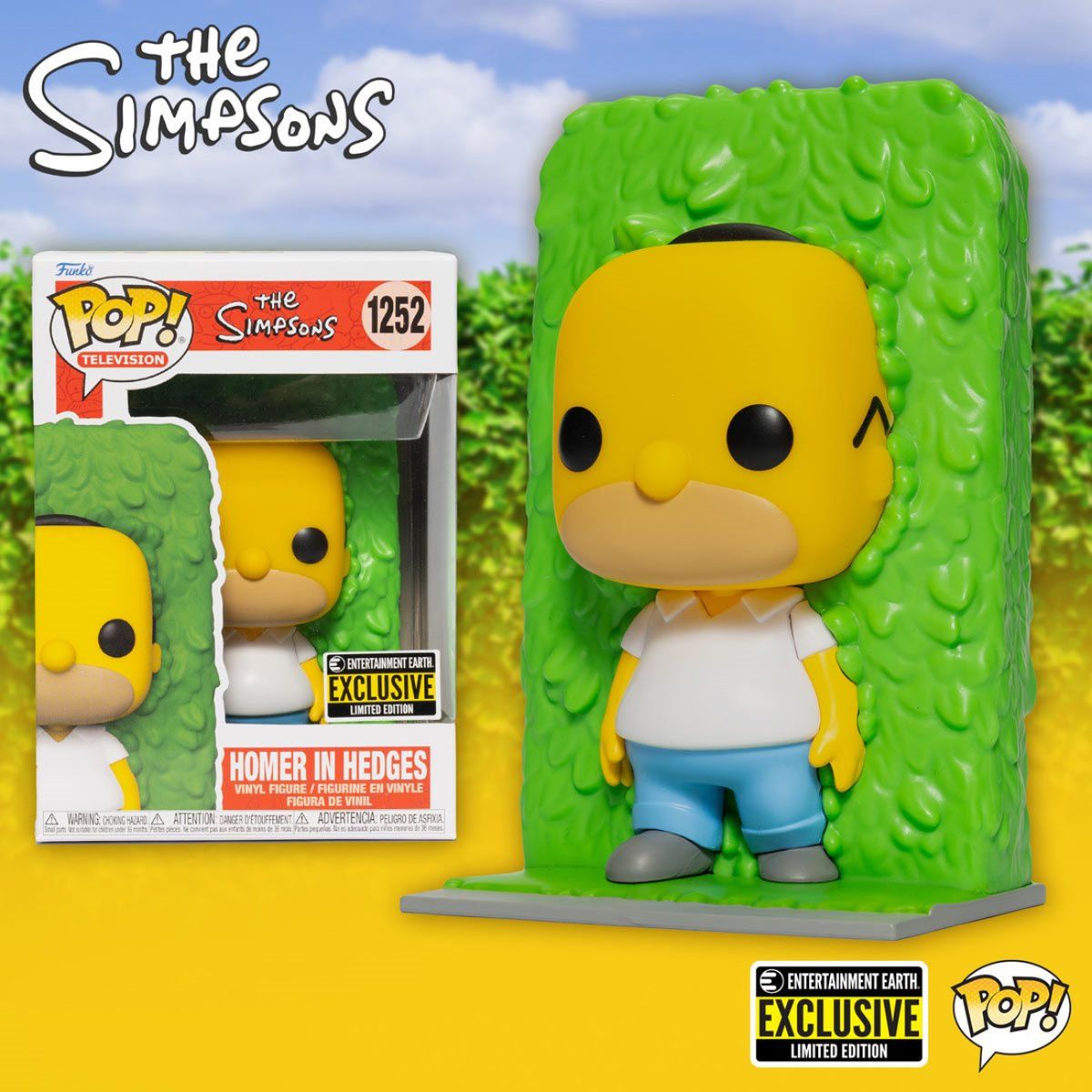 FUNKO - Funko Pop Homero - Homer in Hedges - The Simpsons Excl EED