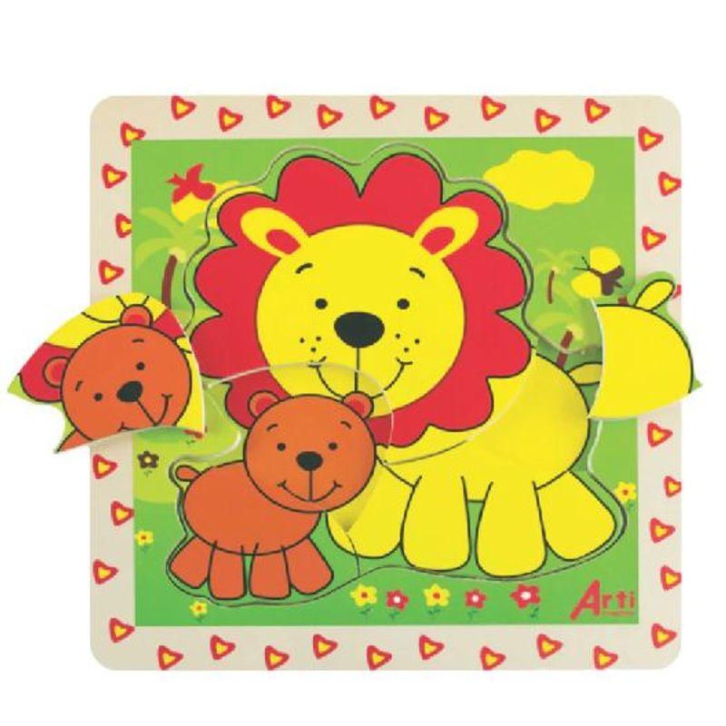 GENERICO - Rompecabezas de Encaje Leon - 5 Piezas