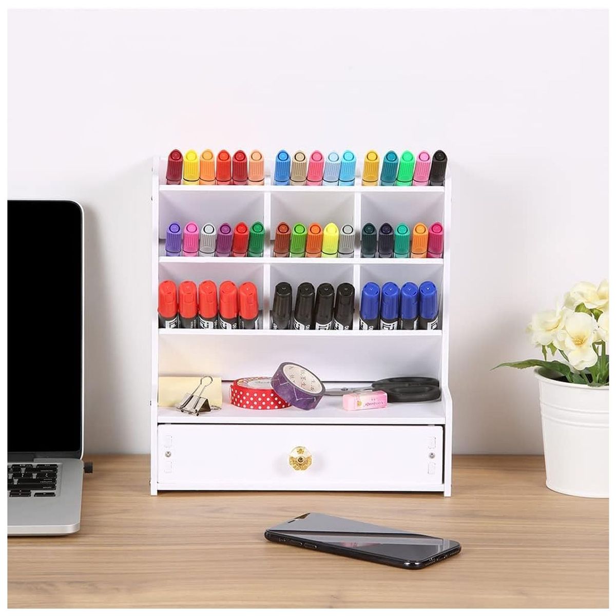 VENTITAS HOME - Organizador de Oficina Leonardo Ventitas Home Blanco