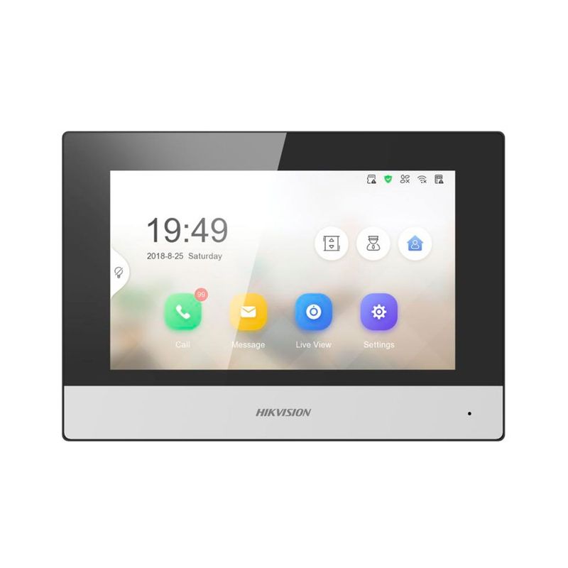 HIKVISION - Monitor para Videoportero Hikvision DS-KH6350-WTE Interior Pantalla LCD 7
