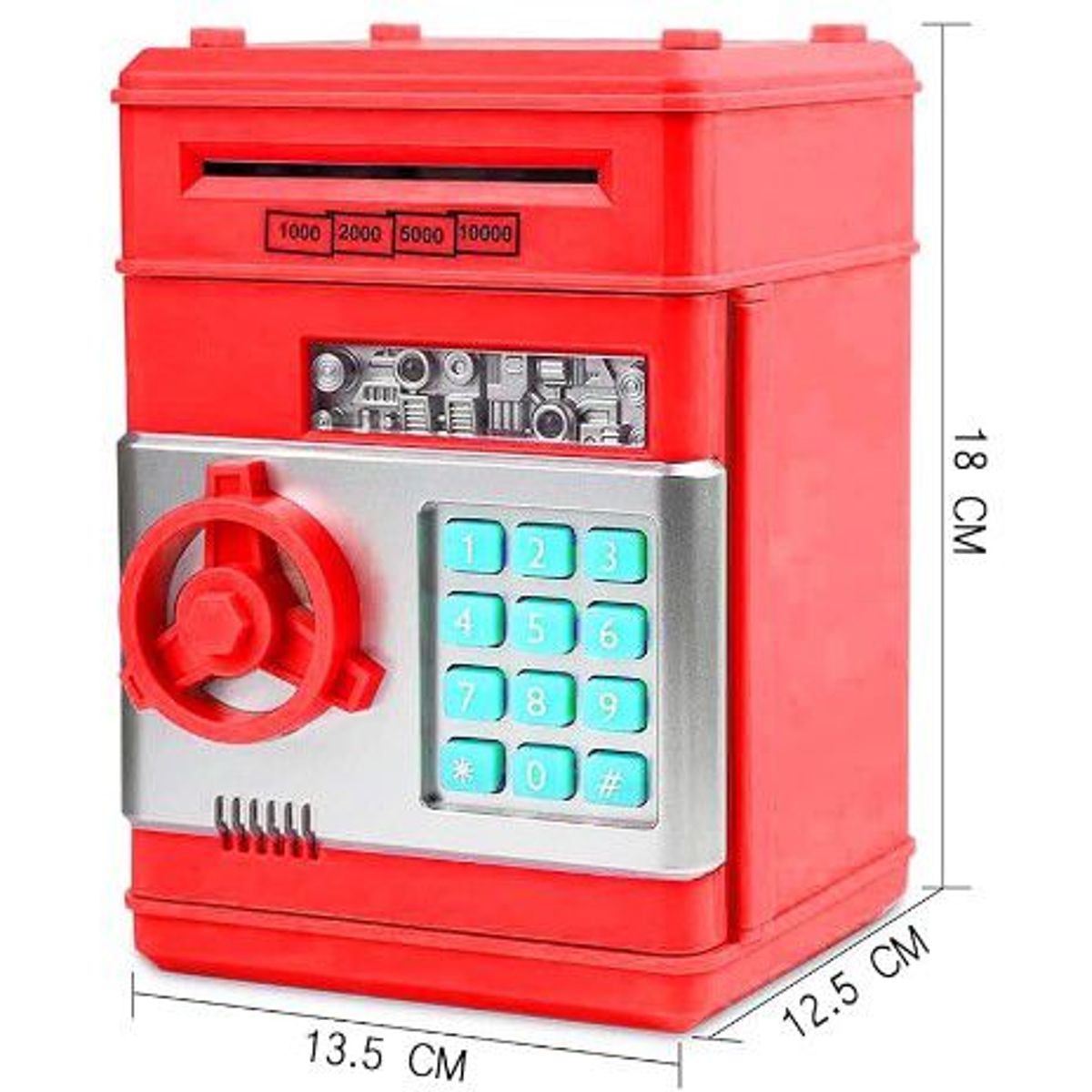 GENERICO - Alcancía caja fuerte electrónica de monedas y billetes