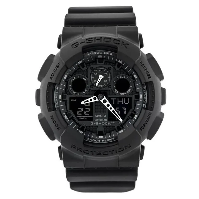 G-SHOCK - Reloj G-Shock Digital Negro GA-100-1A1