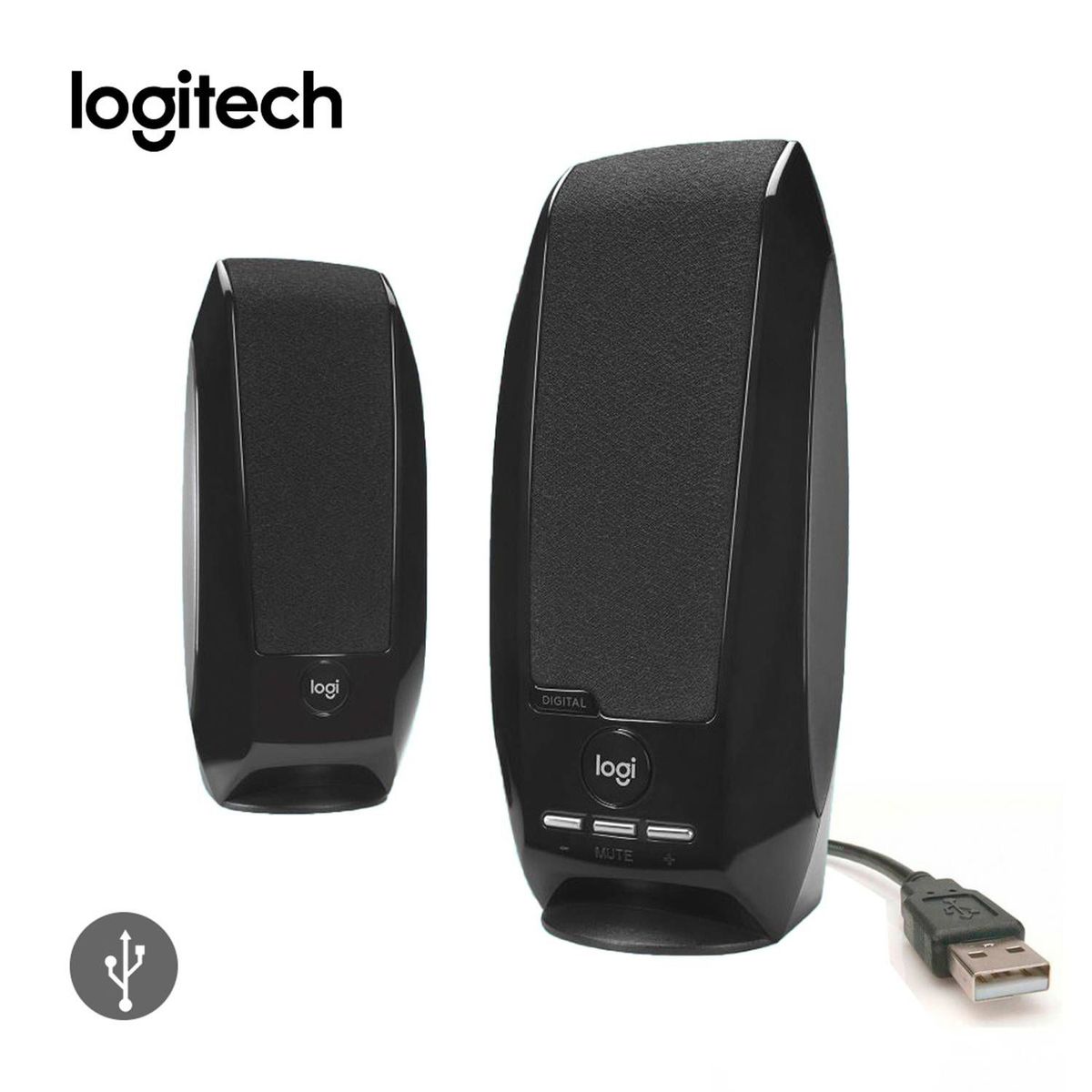 LOGITECH - Parlante Logitech S150 24W Estereo USB Para PC Negro