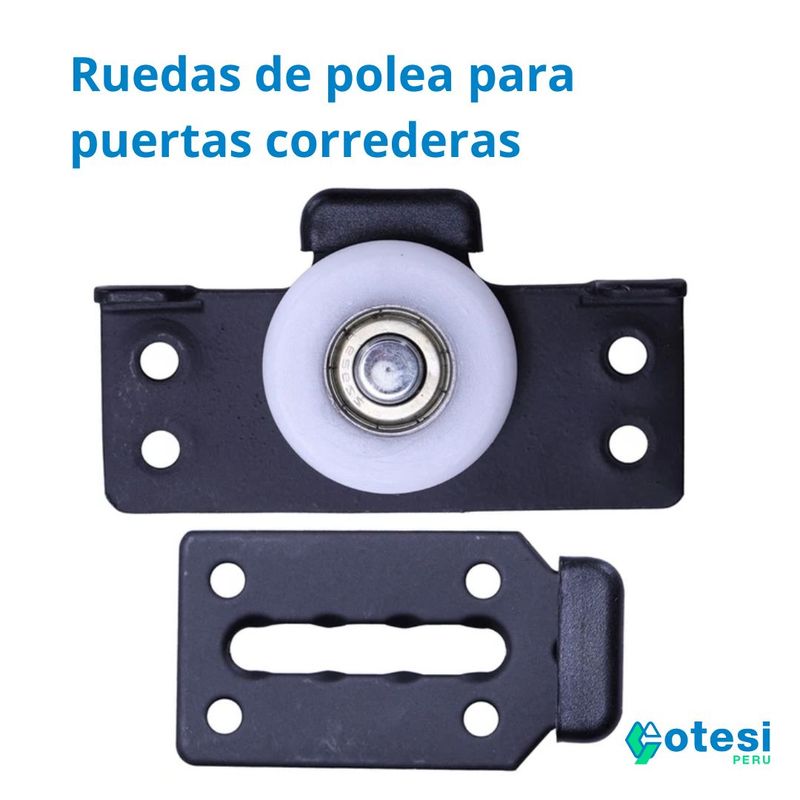 GENERICO - Ruedas de polea para puertas deslizantes 12 unidades