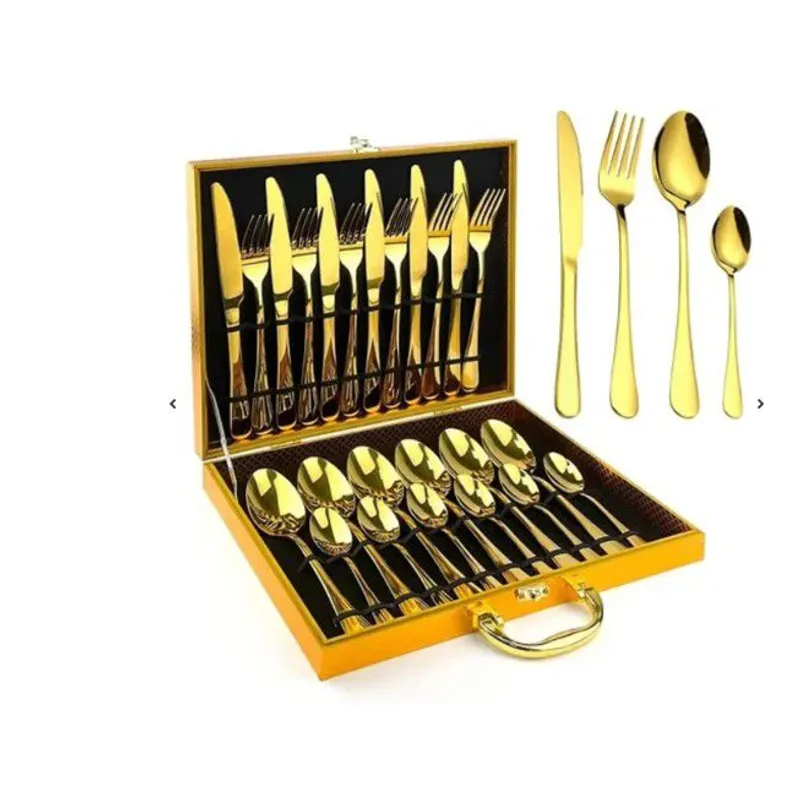 GENERICO - Cubiertos De Lujo Maleta dorado