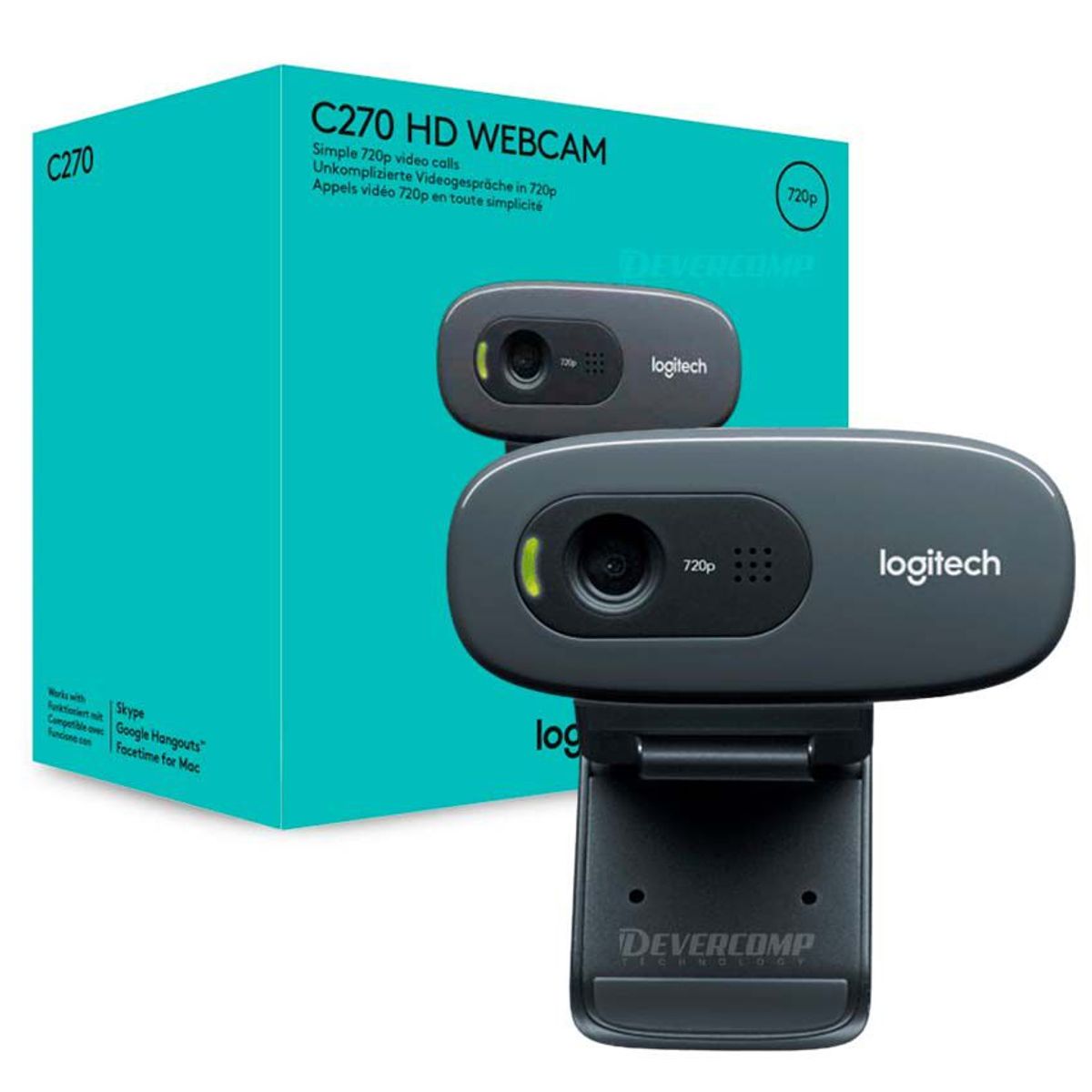 LOGITECH - Camara Web Logitech C270 HD 720P
