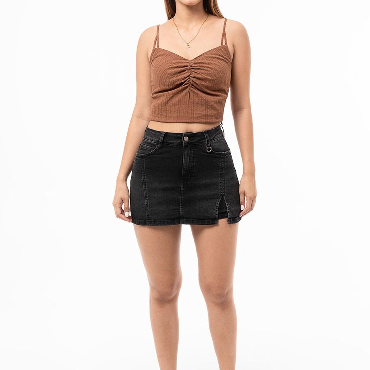 GOCCOS - Mini Shor Denim Stretch Mujer Kelila Goccos