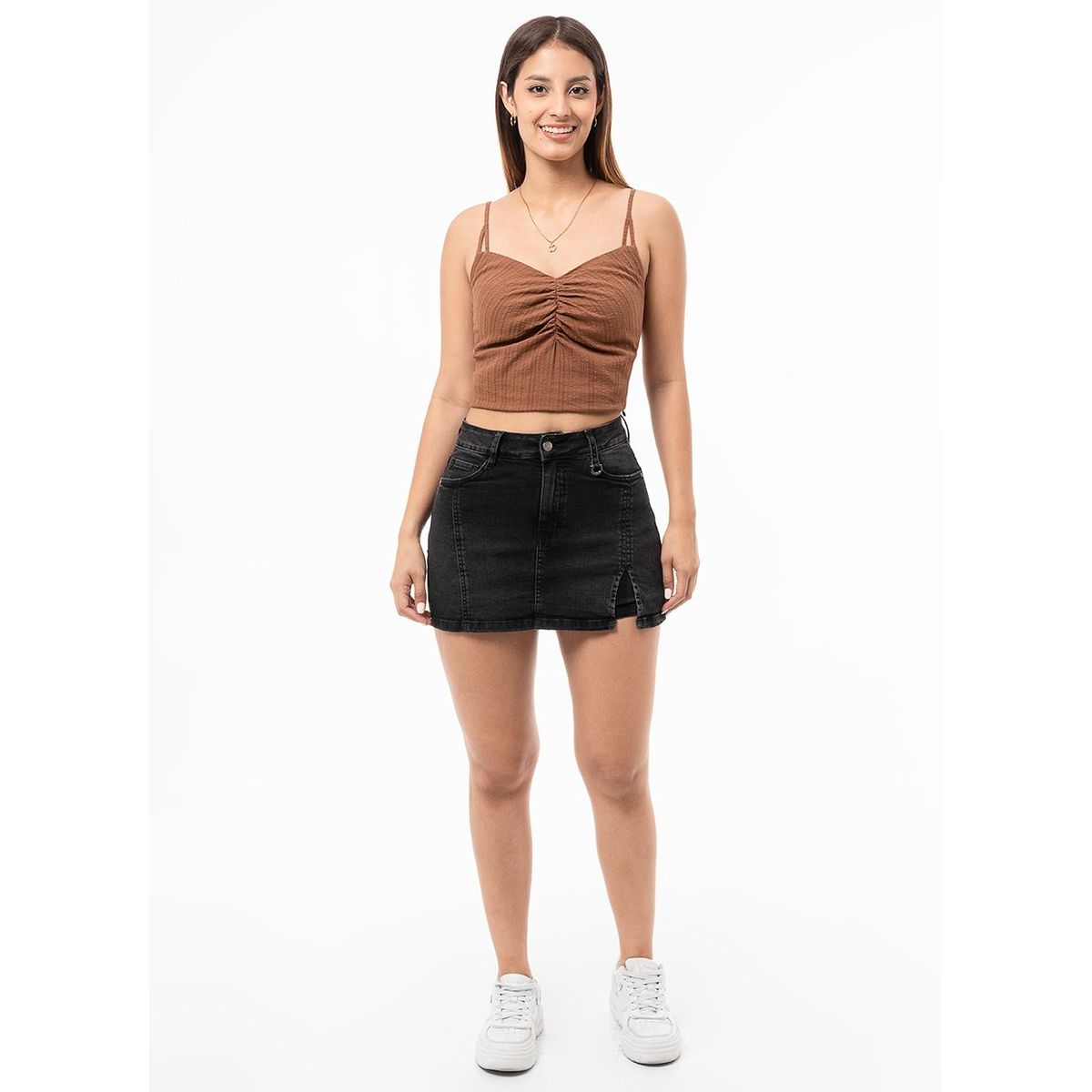 GOCCOS - Mini Shor Denim Stretch Mujer Kelila Goccos