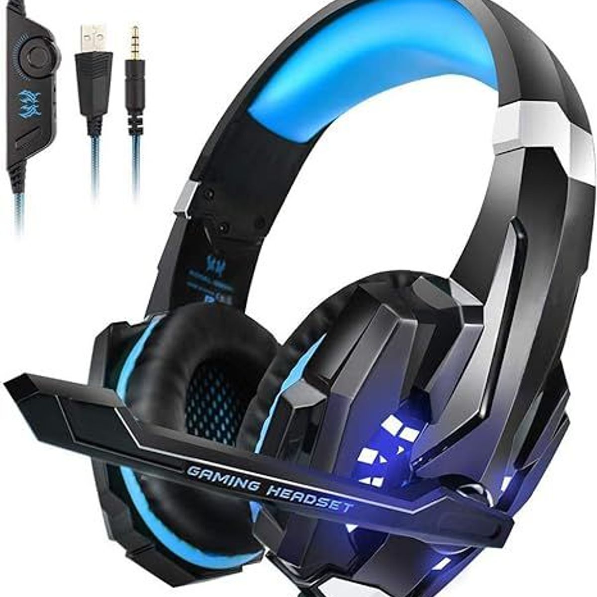 KOTION EACH - Audifonos Gamer Led Pro Headset Pc PS4