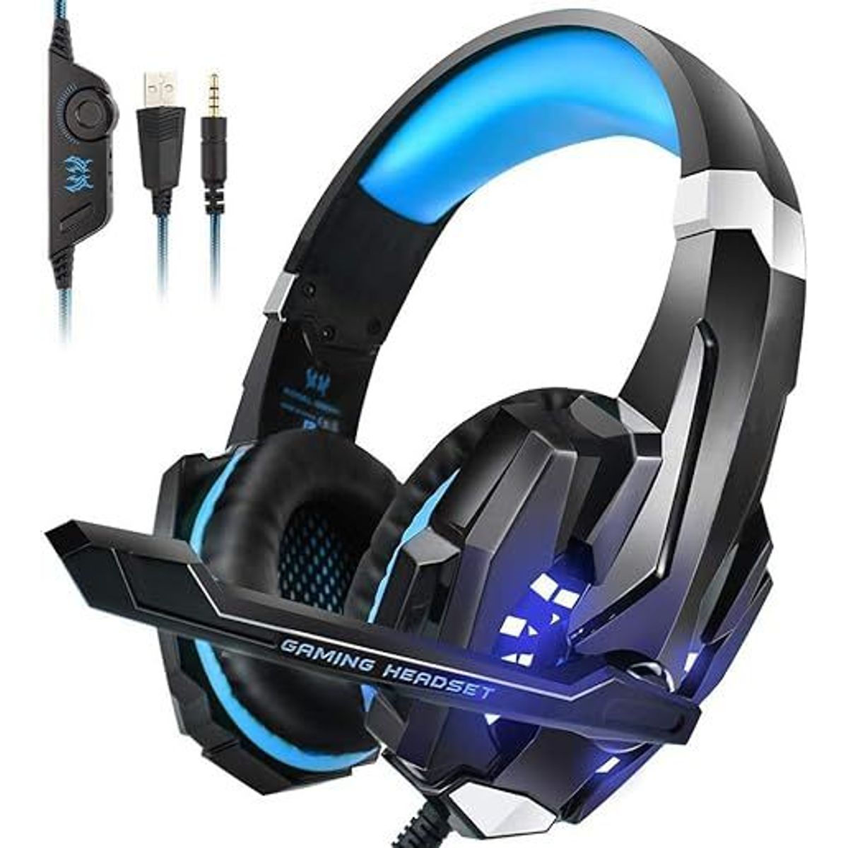 KOTION EACH - Audifonos Gamer Led Pro Headset Pc PS4