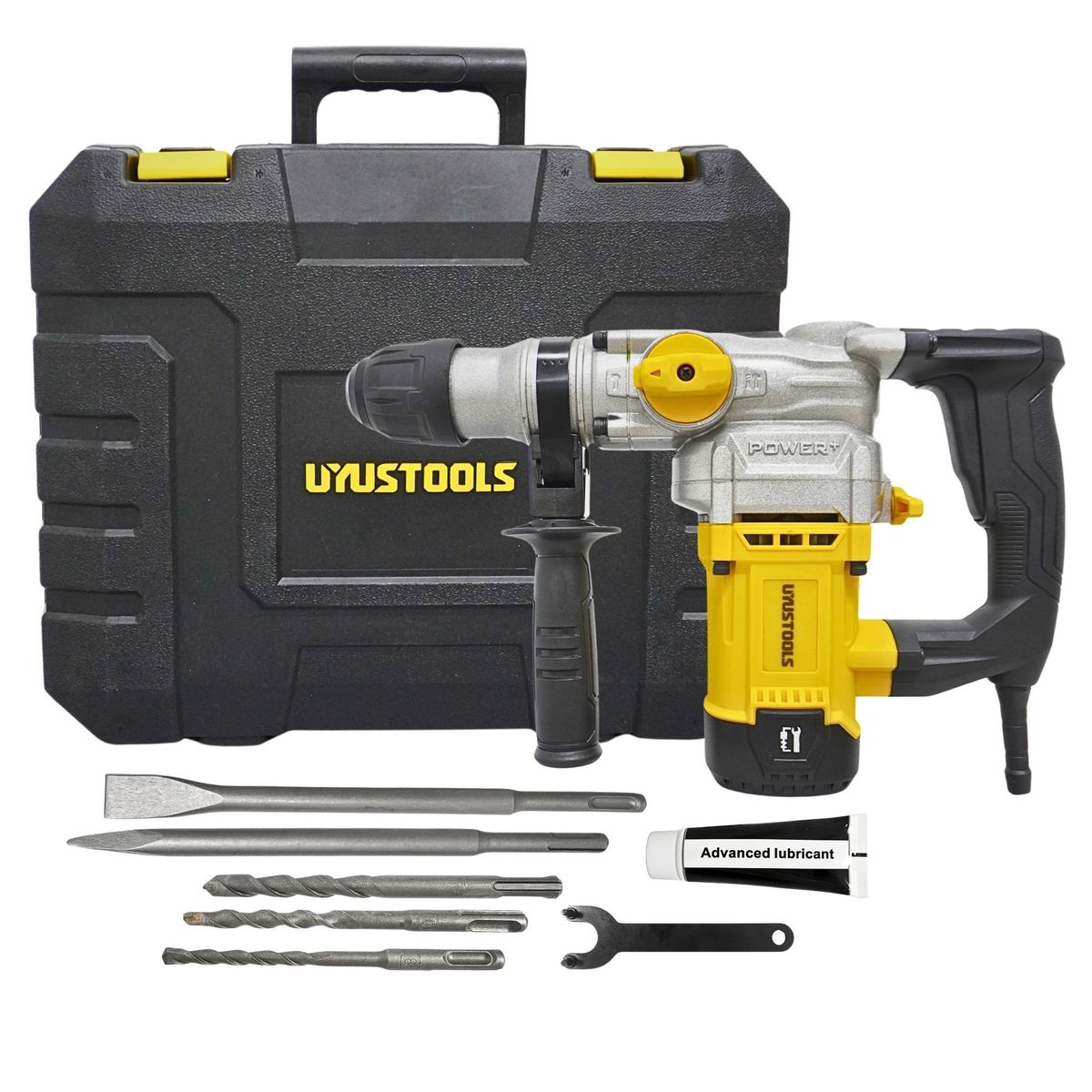 UYUSTOOLS - Rotomartillo 1050W SDS-PLUS 220V con maletín