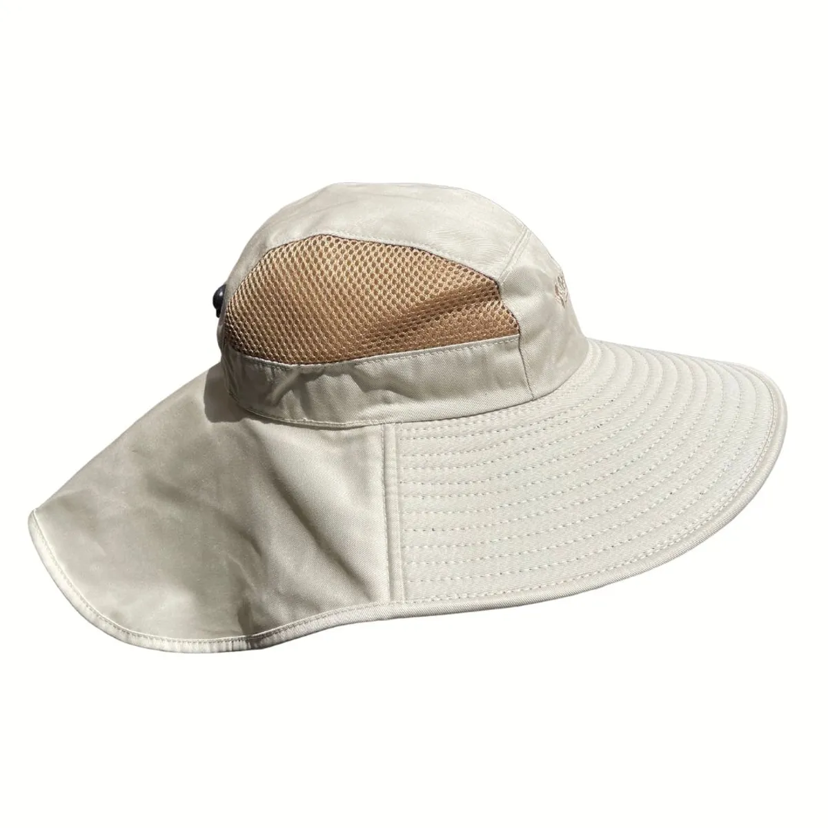 KAST PE - Sombrero Gorro Alta Proteccion Cubre Nuca Transpirable - Crema
