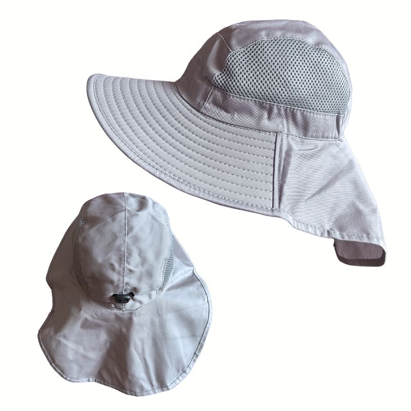 KAST PE - Sombrero Gorro Alta Proteccion Cubre Nuca Transpirable - Gris Claro