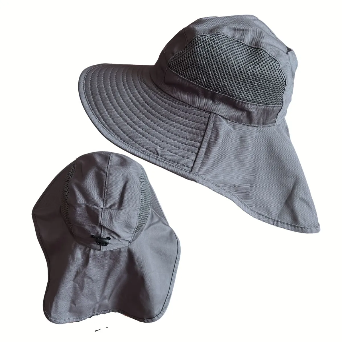KAST PE - Sombrero Gorro Alta Proteccion Cubre Nuca Transpirable - Gris Oscuro
