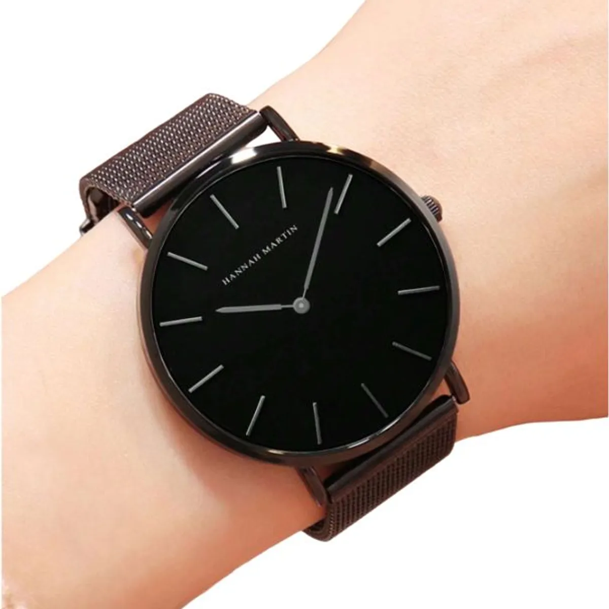 HANNAH MARTIN - Reloj Hannah Martin Acero Negro HAN-M-9