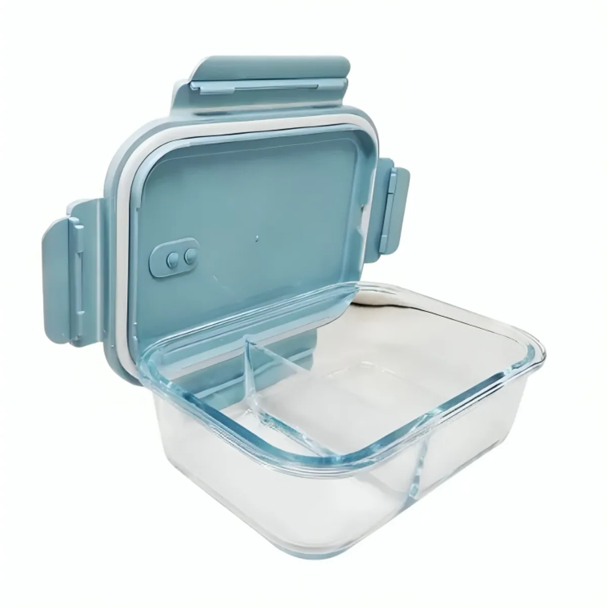 GENERICO - Táper Hermético De Vidrio Con División 1L