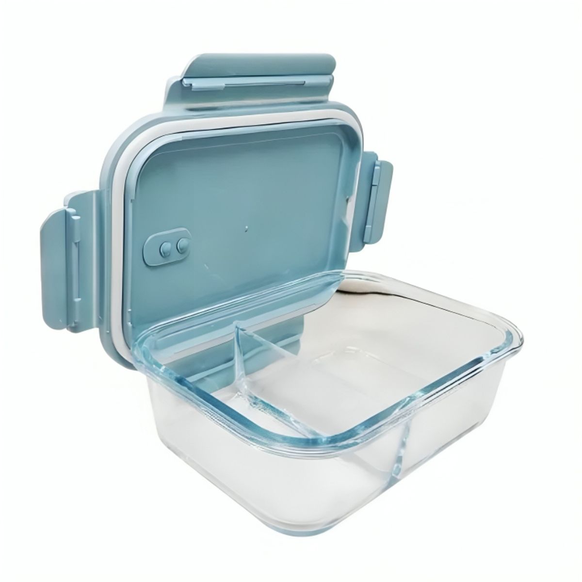 GENERICO - Táper Hermético De Vidrio Con División 1L