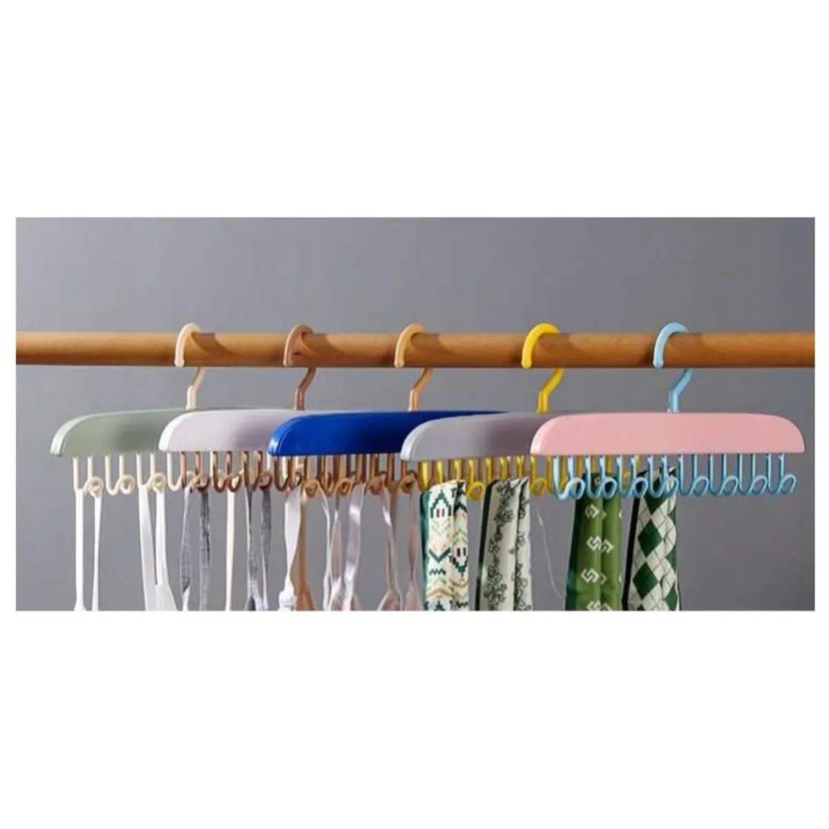 GENERICO - Ganchos Perchero con Adhesivos Multiuso Pack por 4