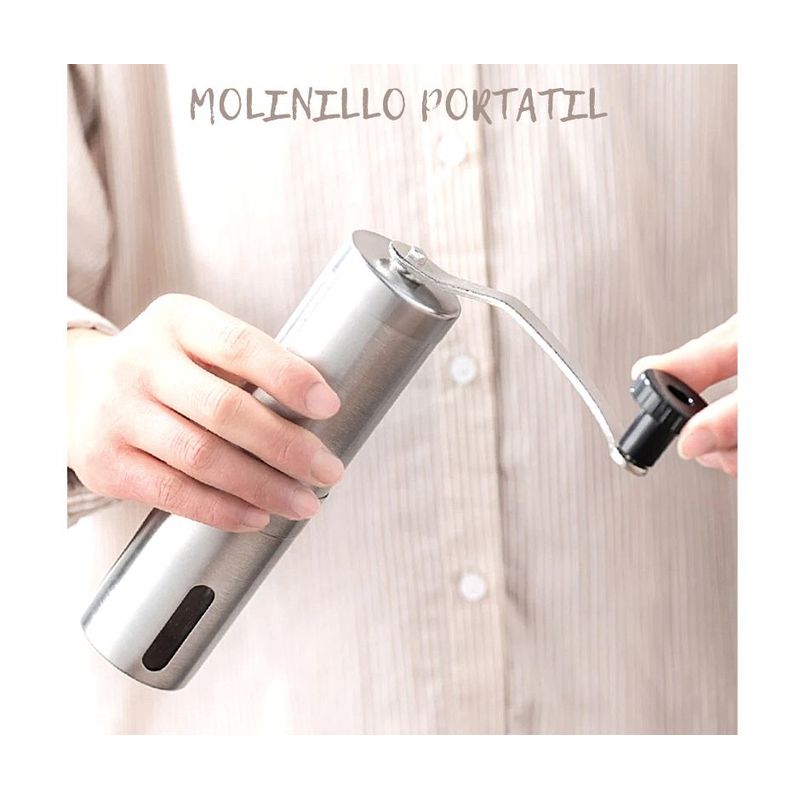 GENERICO - Molinillo de café manual portátil de mano