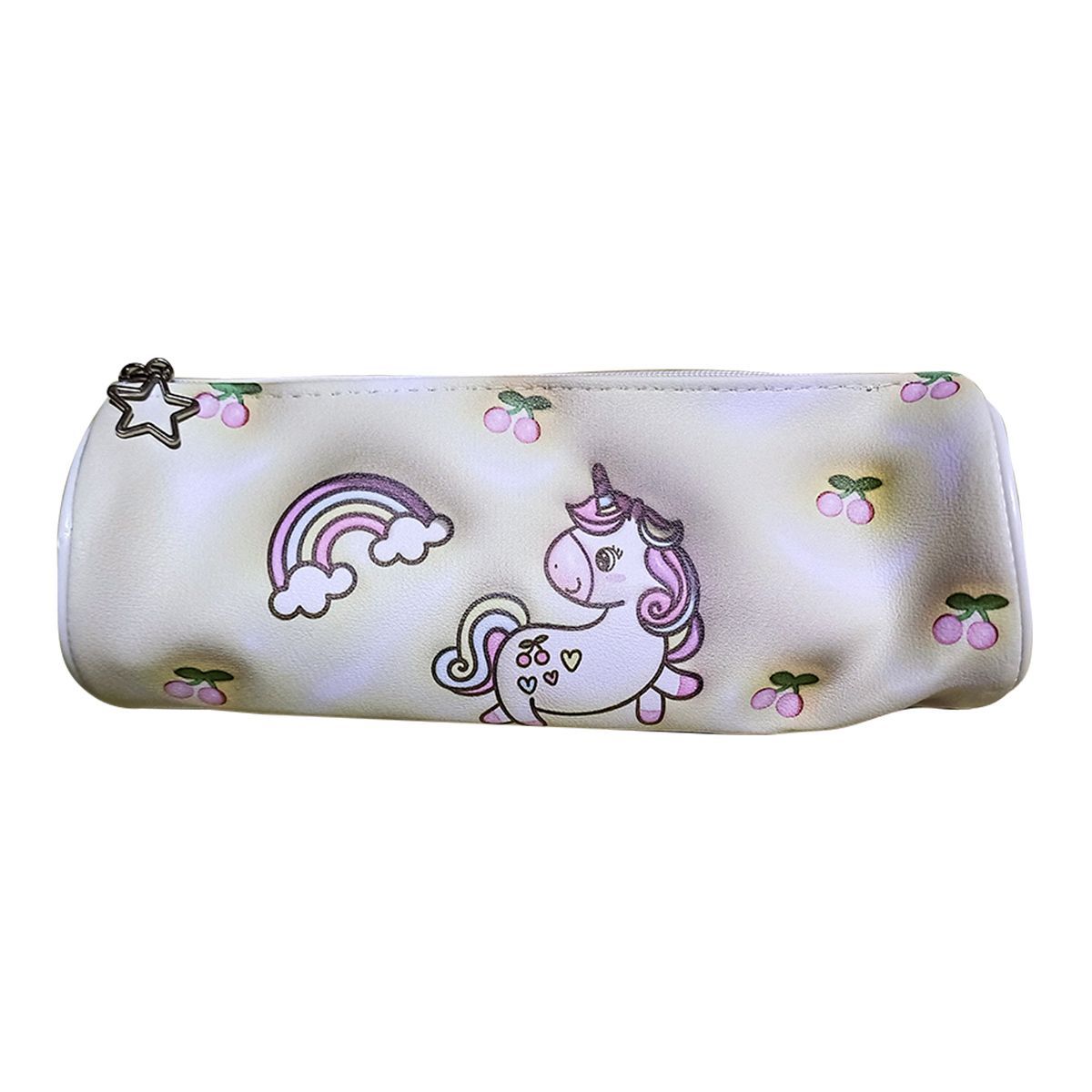 GENERICO - Cartuchera de Unicornio Kawaii - Crema