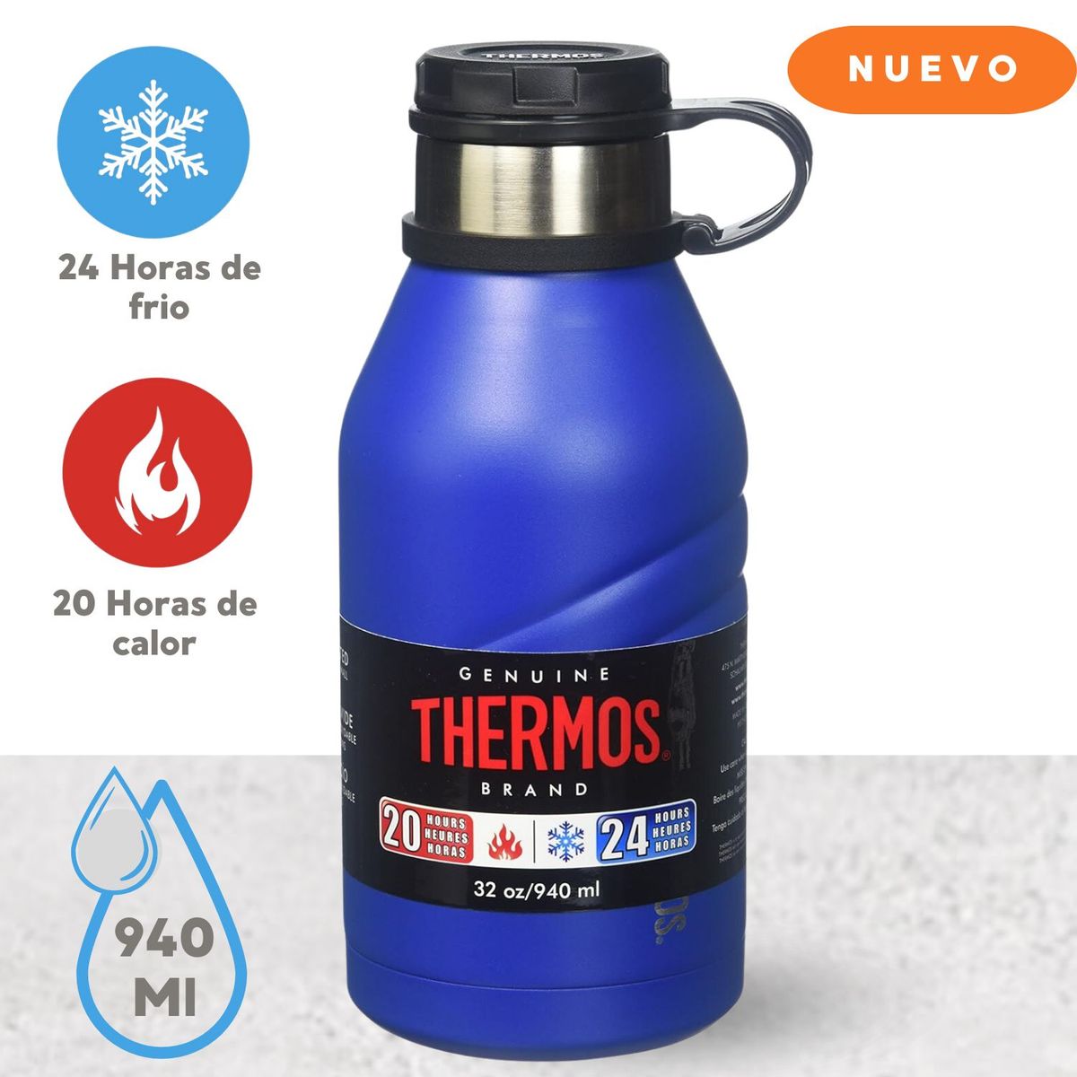 THERMOS - Termo para Bebidas ELEMENT Azul  940 ml
