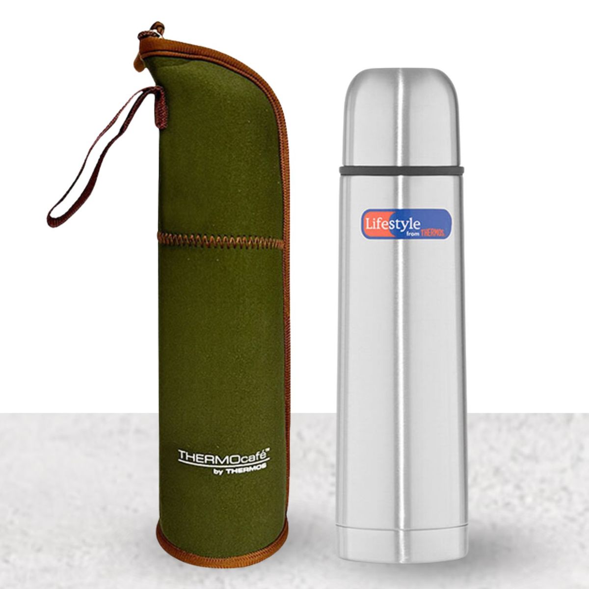 THERMOS - Termo para Bebidas LIFESTYLE + FUNDA  350 ml