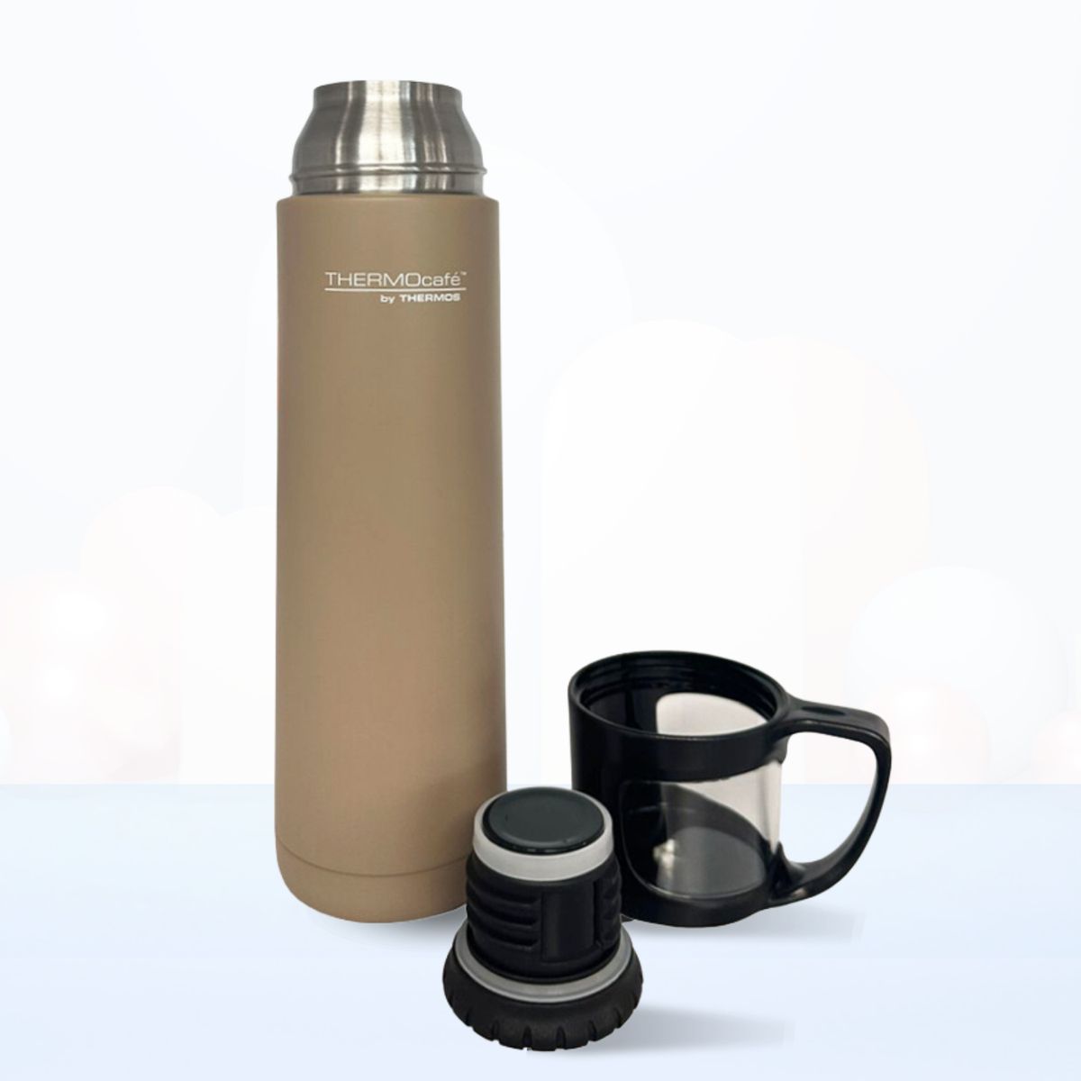 THERMOS - Termo de Bebida con Taza 500 Ml Moka