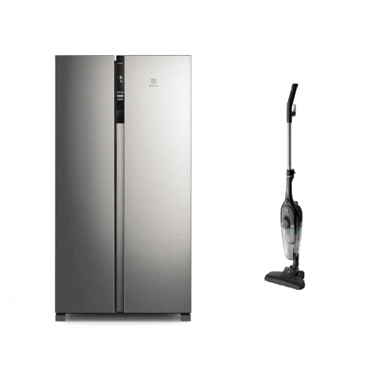 ELECTROLUX - Combo: Refrigerador Side By Side 517 L ERSA53V2HVG + Aspiradora Vertical STK12 Electrolux