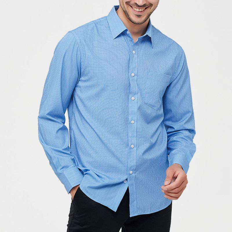 ZIMRAHYG - Camisa manga larga hombre camisas de vestir camisa polo