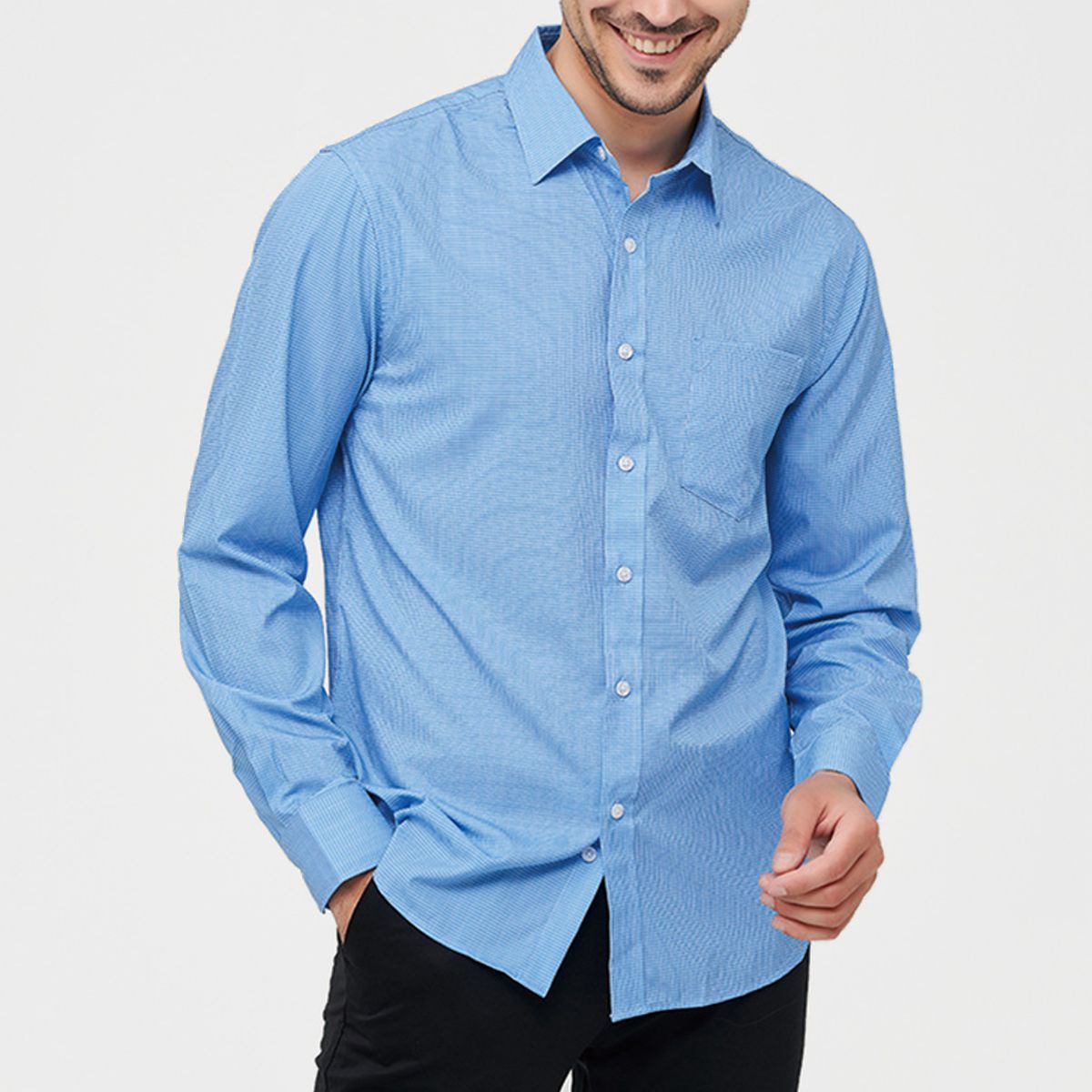 ZIMRAHYG - Camisa manga larga hombre camisas de vestir camisa polo