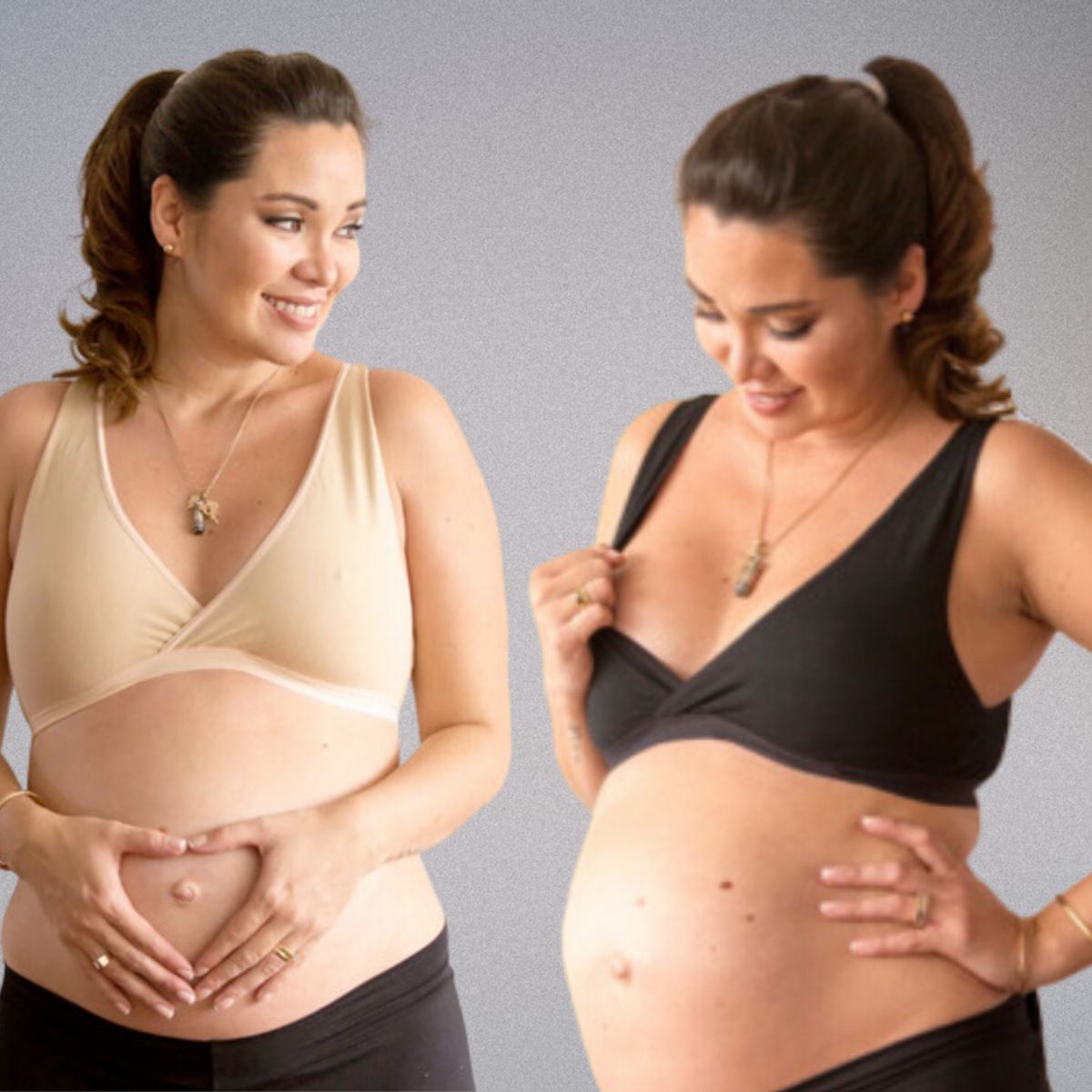 GENERICO - Pack Sosten Maternal Top, Nocturno, Algodon, Lactancia, 2 Unidades