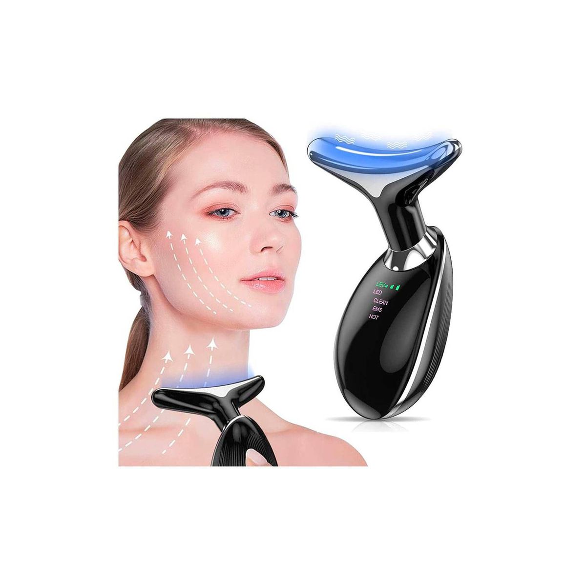 GENERICO - Masajeador RF Led Reductor de Arrugas y Papada