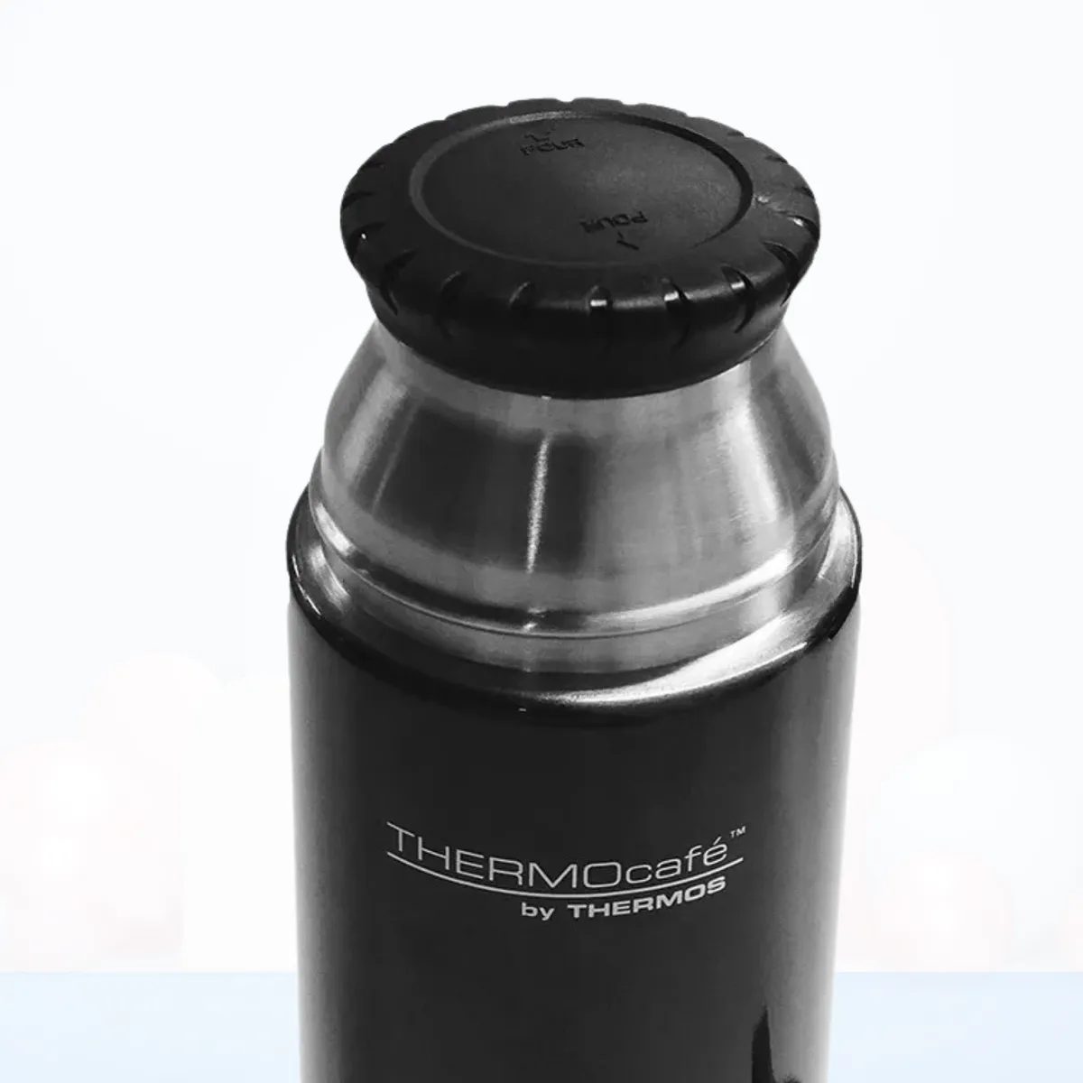 THERMOS - Termo de Bebida con Taza 500 Ml Negro