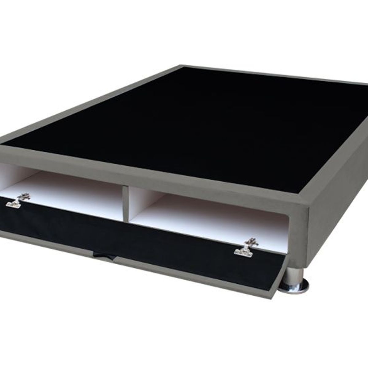 BARAKA HOME - Base De Cama Bregenz 1.5 Plz - Gris Oscuro