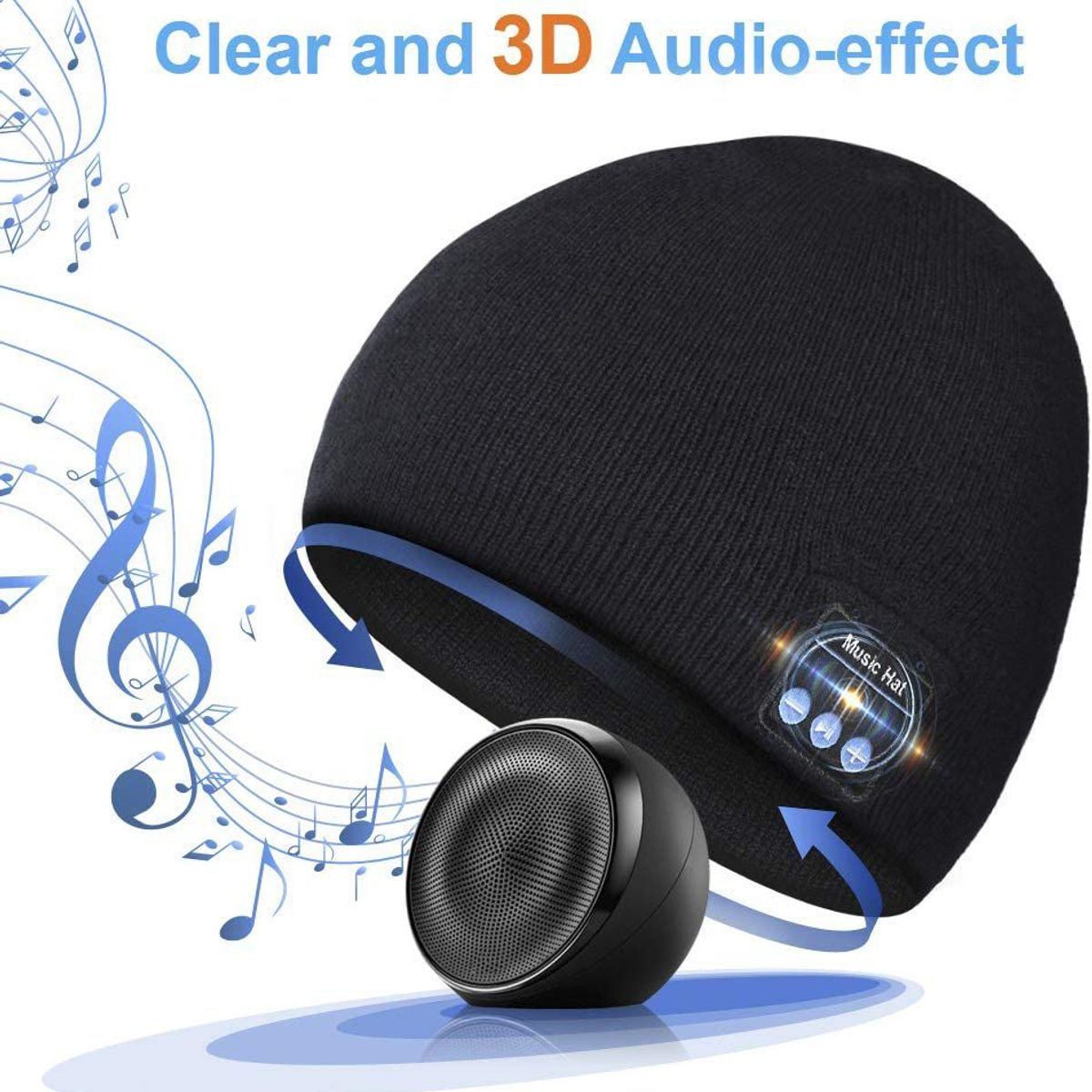 GENERICO - Gorro Bluetooth Recargable