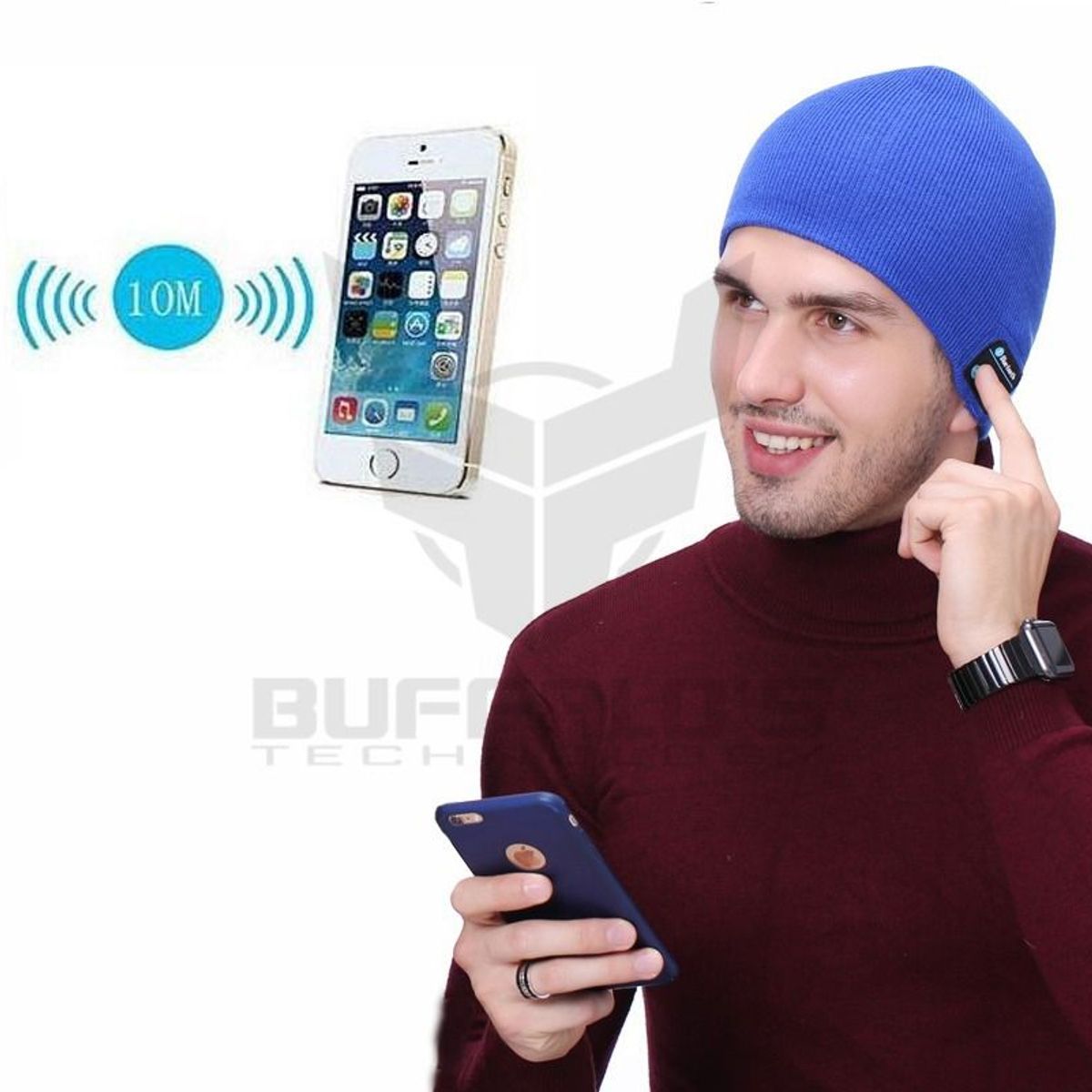 GENERICO - Gorro Bluetooth Recargable