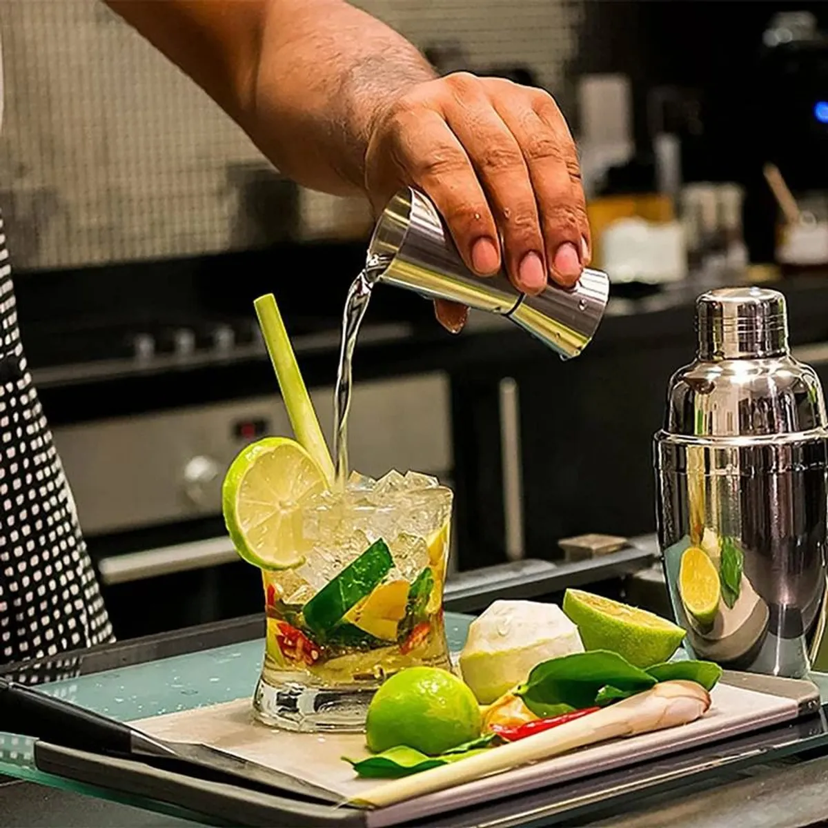 GENERICO - Jigger Medidor Licor 25-50ml