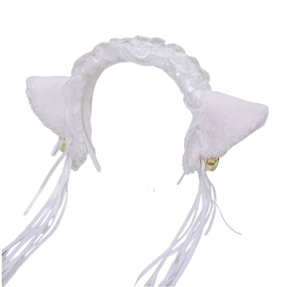 GENERICO - Vincha Orejas De Gato - Color Blanco