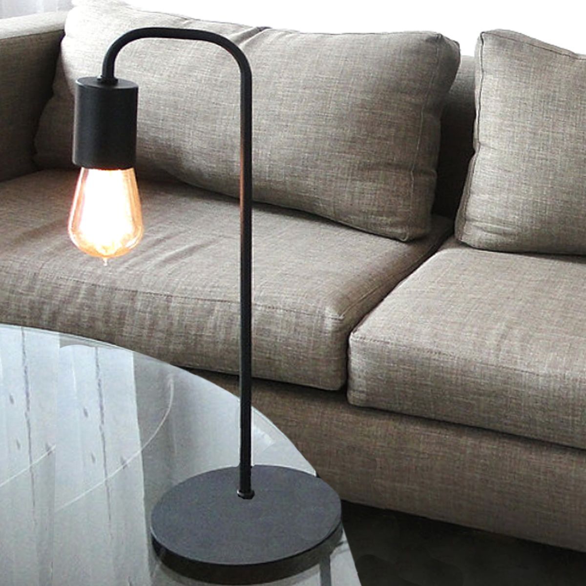 GENERICO - Lampara De Mesa Sidney Color Socket Negro Baita